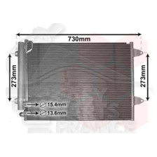 CONDENSEUR 1.6/2.0 FSI - 1.9/2.5 TDI 575 X 440 X 16 