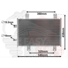 CONDENSEUR 1.5D 547 X 347 X 12 pour MAZDA CX-3