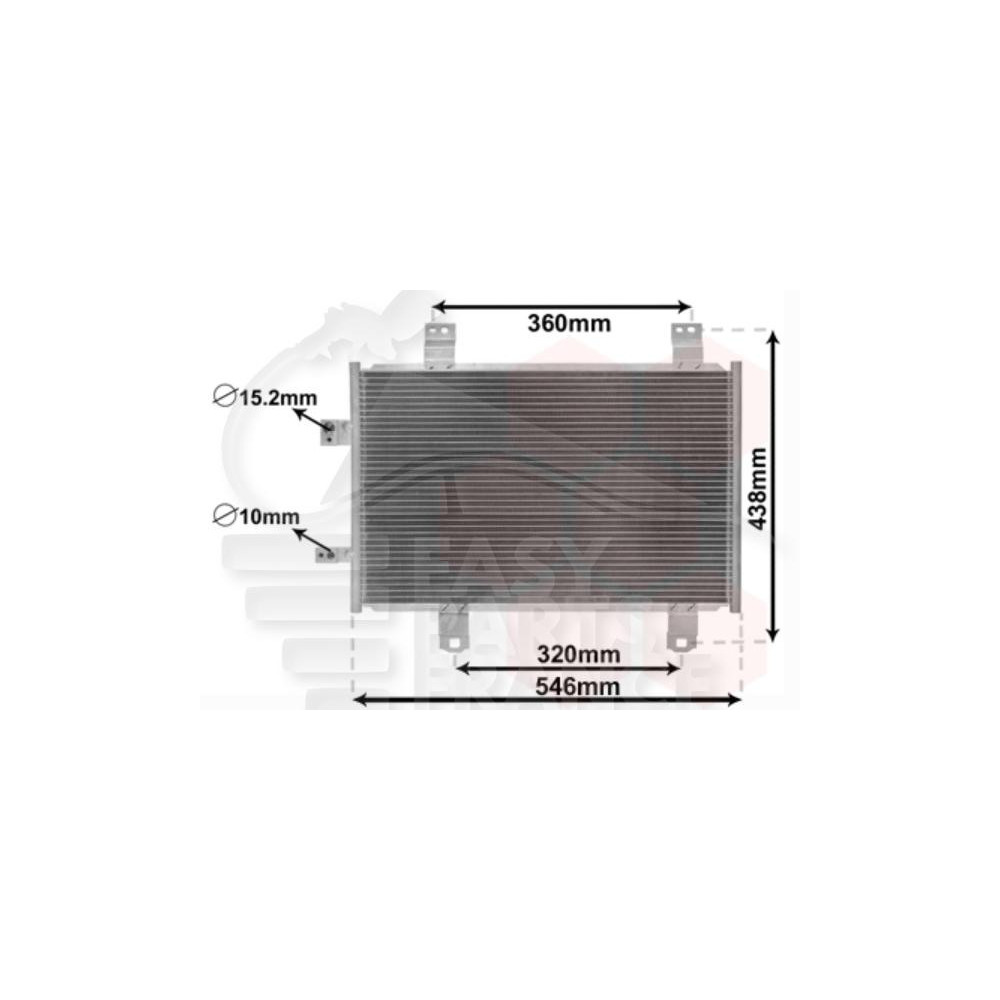 CONDENSEUR 1.5D 547 X 347 X 12 pour MAZDA CX-3