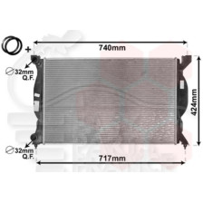 RADIATEUR 1.8/2.0 - 1.9 TDI BOÎTE MÉCA - 630 X 408 X 27 pour AUDI A4