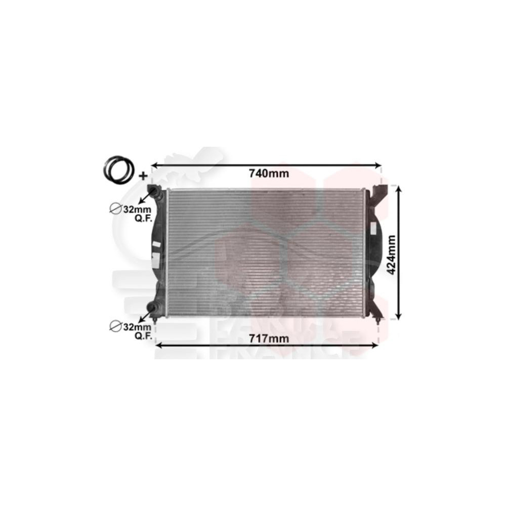 RADIATEUR 2.0 ESSENCE - BOÎTE MÉCA - 630 X 408 X 27 pour AUDI A6