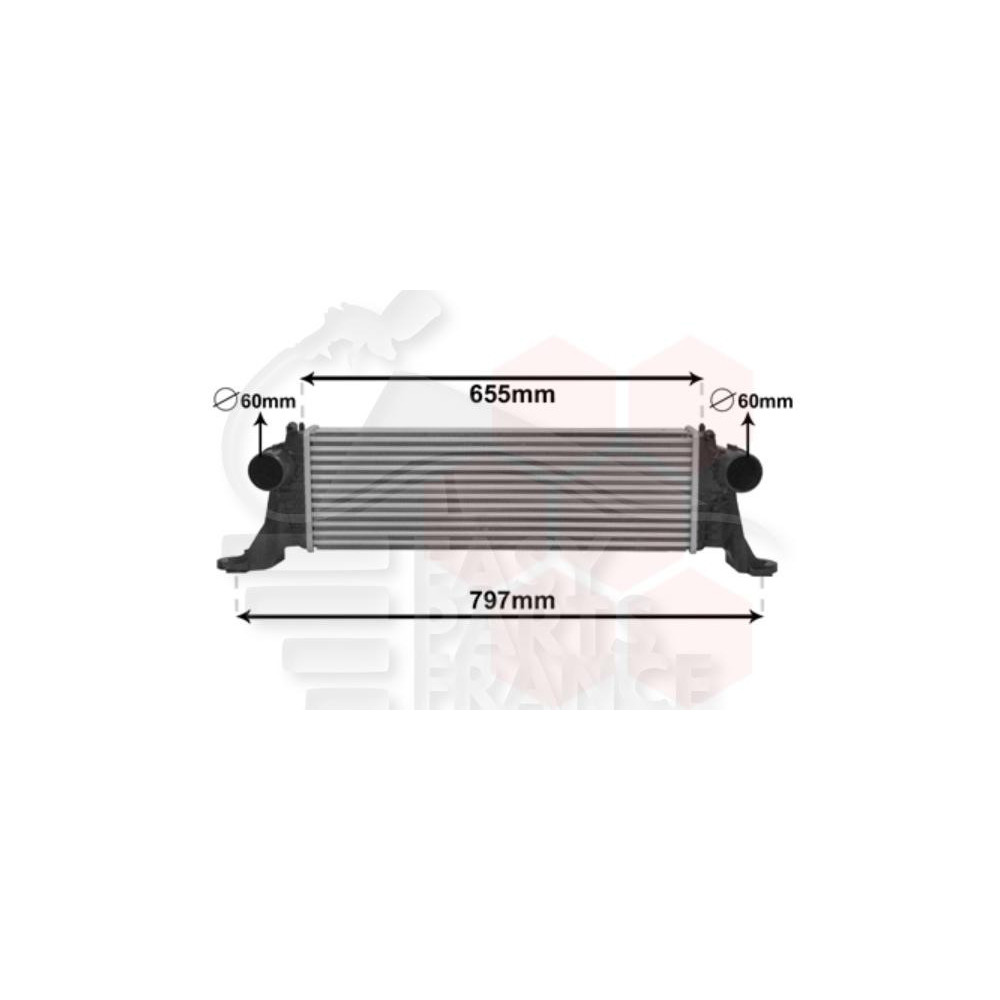 ECHANGEUR 2.3 DROIT 600 X 189 X 64 pour IVECO DAILY