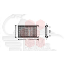 RADIATEUR DE CHAUFFAGE TOUS TYPES MODÈLE DENSO 144 X 253 X 27 pour BMW S1 E82