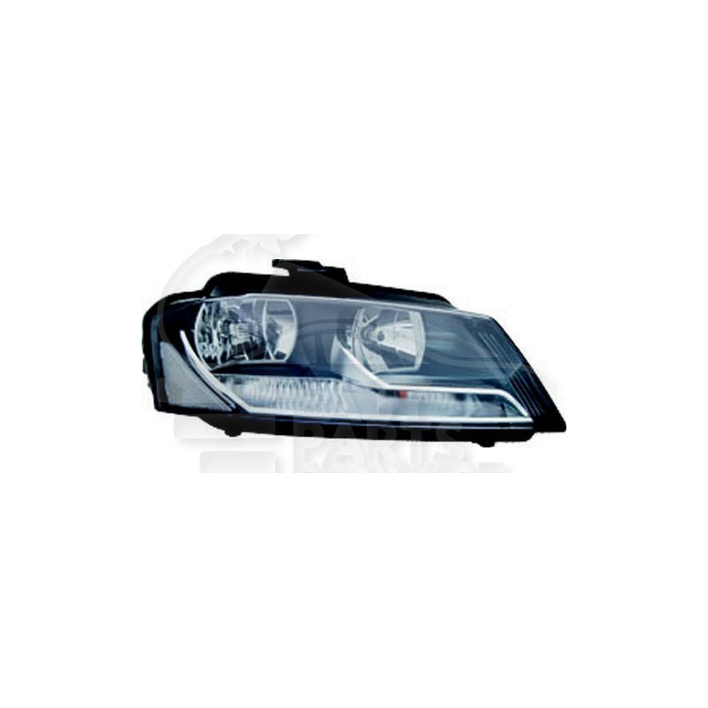 PHARE OPTIQUE DROIT H7+H7 ÉLECTRIQUE AVEC MOTEUR pour AUDI A3