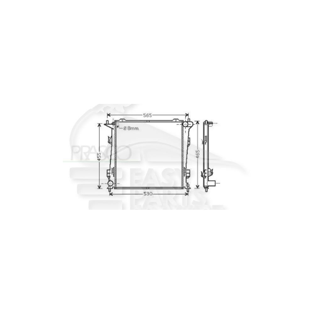 RADIATEUR 1.6 CRDI BOÎTE MÉCA AVEC OU SANS CLIM pour KIA CEED