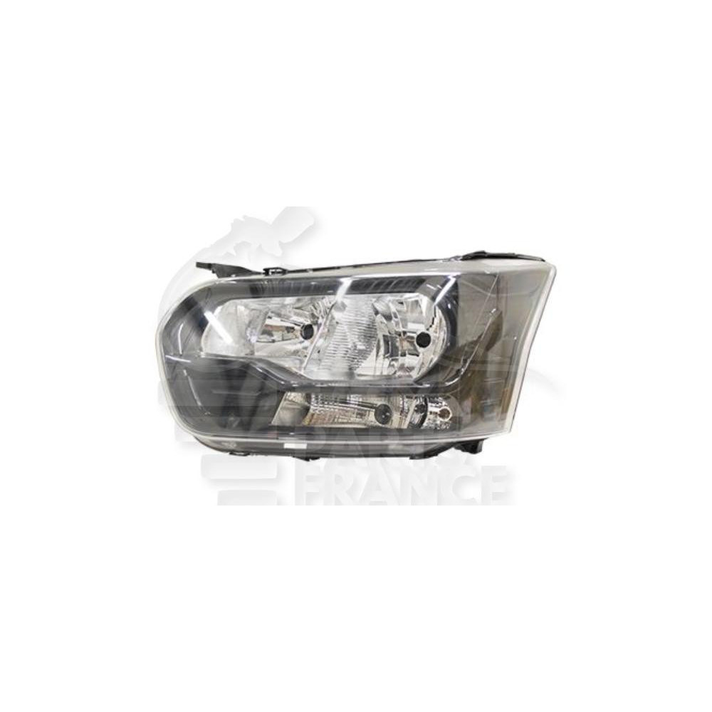 PHARE OPTIQUE GAUCHE H7+H15 ÉLECTRIQUE AVEC MOTEUR FOND NOIR - 06/16 → pour FORD TRANSIT