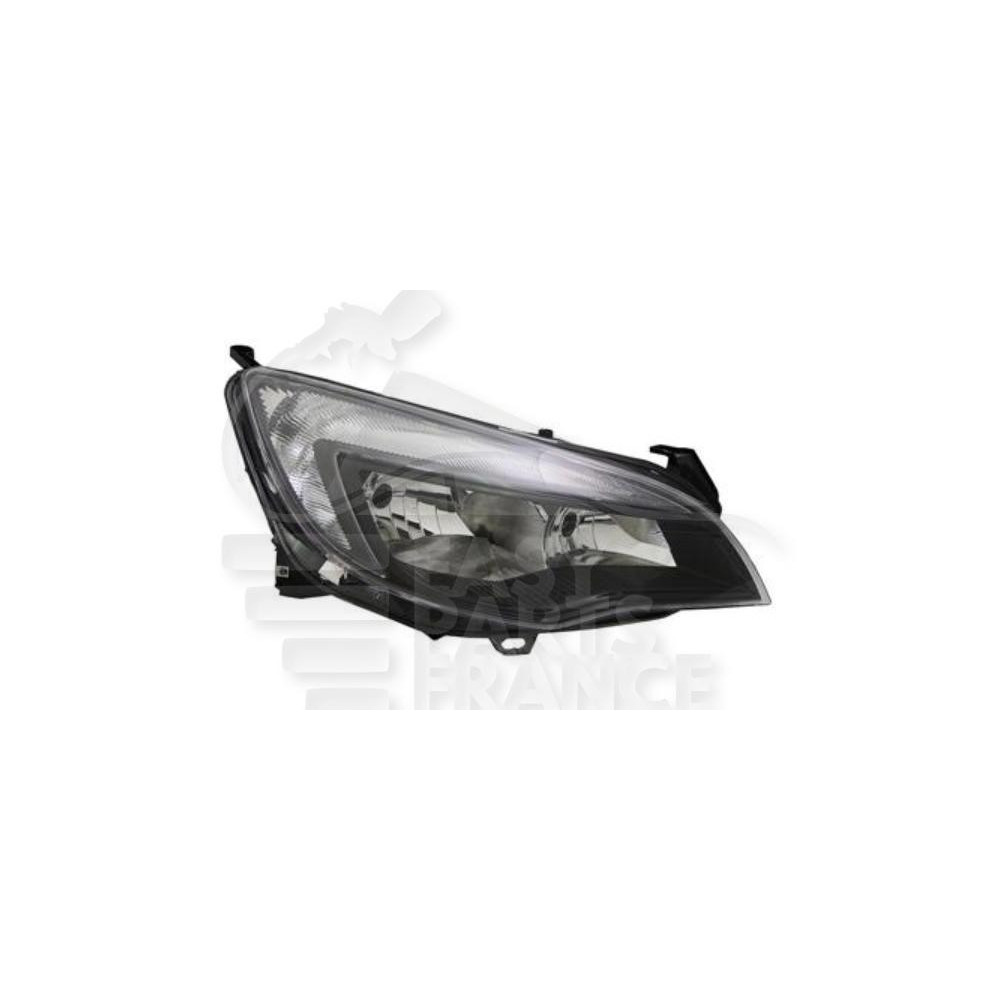 PHARE OPTIQUE DROIT H7+H7 ÉLECTRIQUE AVEC MOTEUR FOND NOIR pour OPEL ASTRA
