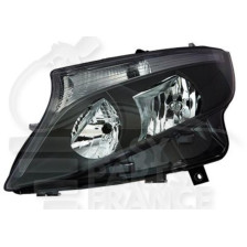 PHARE OPTIQUE GAUCHE H7+H15 ÉLECTRIQUE AVEC MOTEUR FOND NOIR pour MERCEDES VITO - VIANO W447