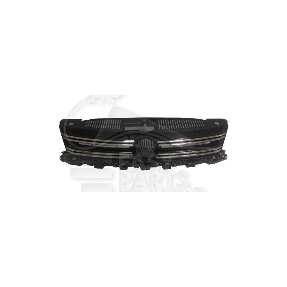 GRILLE DE CALANDRE NOIRE AVEC MOULURE CHROMEE pour VOLKSWAGEN TIGUAN