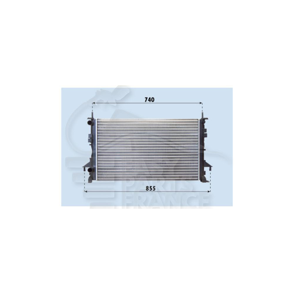 RADIATEUR 2.0 MOTEUR F4R790 BOITE AUTO/MÉCA .. AVEC OU SANS CLIM 675 X 420 X 23 pour RENAULT ESPACE