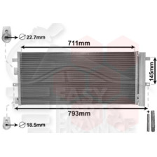 CONDENSEUR TT TYPES 710 X 309 X 0 