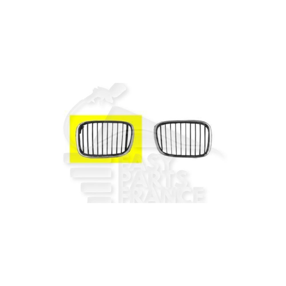 GRILLE DE CALANDRE CHROMEE AVANT-DROIT pour BMW S5 E39