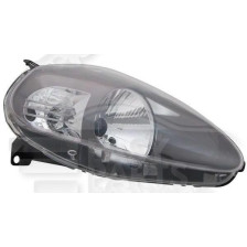 PHARE OPTIQUE DROIT H4 ÉLECTRIQUE AVEC MOTEUR FOND NOIR - 09/08 → pour FIAT GRANDE PUNTO