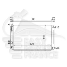 RADIATEUR 4 2.4 BOÎTE MÉCA AVEC OU SANS CLIM pour TOYOTA RAV 4