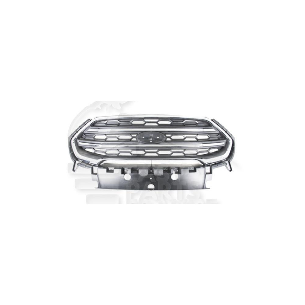 GRILLE DE CALANDRE NOIRE AVEC MOULURE NOIRE PEINTE MODÈLE . PLUS pour FORD ECOSPORT
