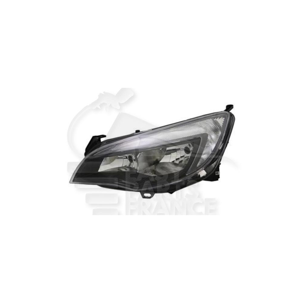 PHARE OPTIQUE GAUCHE H7+H7 ÉLECTRIQUE AVEC MOTEUR FOND NOIR pour OPEL ASTRA