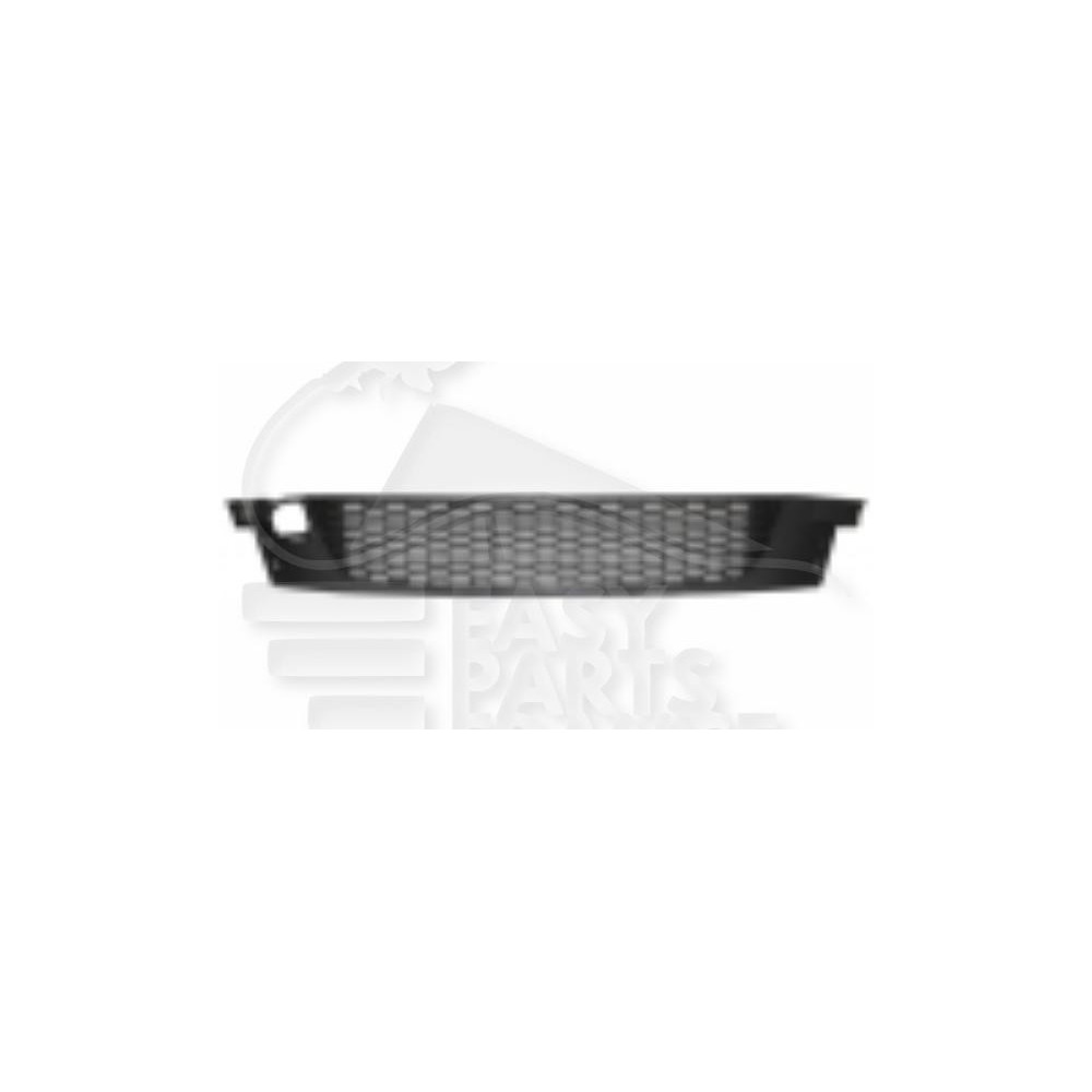 GRILLE CENTRALE DE PARE-CHOC AVANT NOIRE pour VOLKSWAGEN SCIROCCO