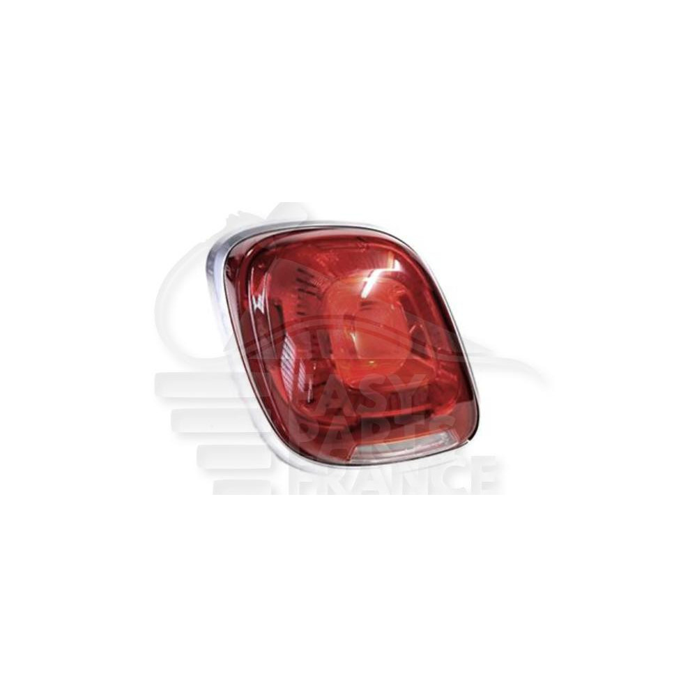 FEU ARRIÈRE-GAUCHE - BORD CHROMEE pour FIAT 500