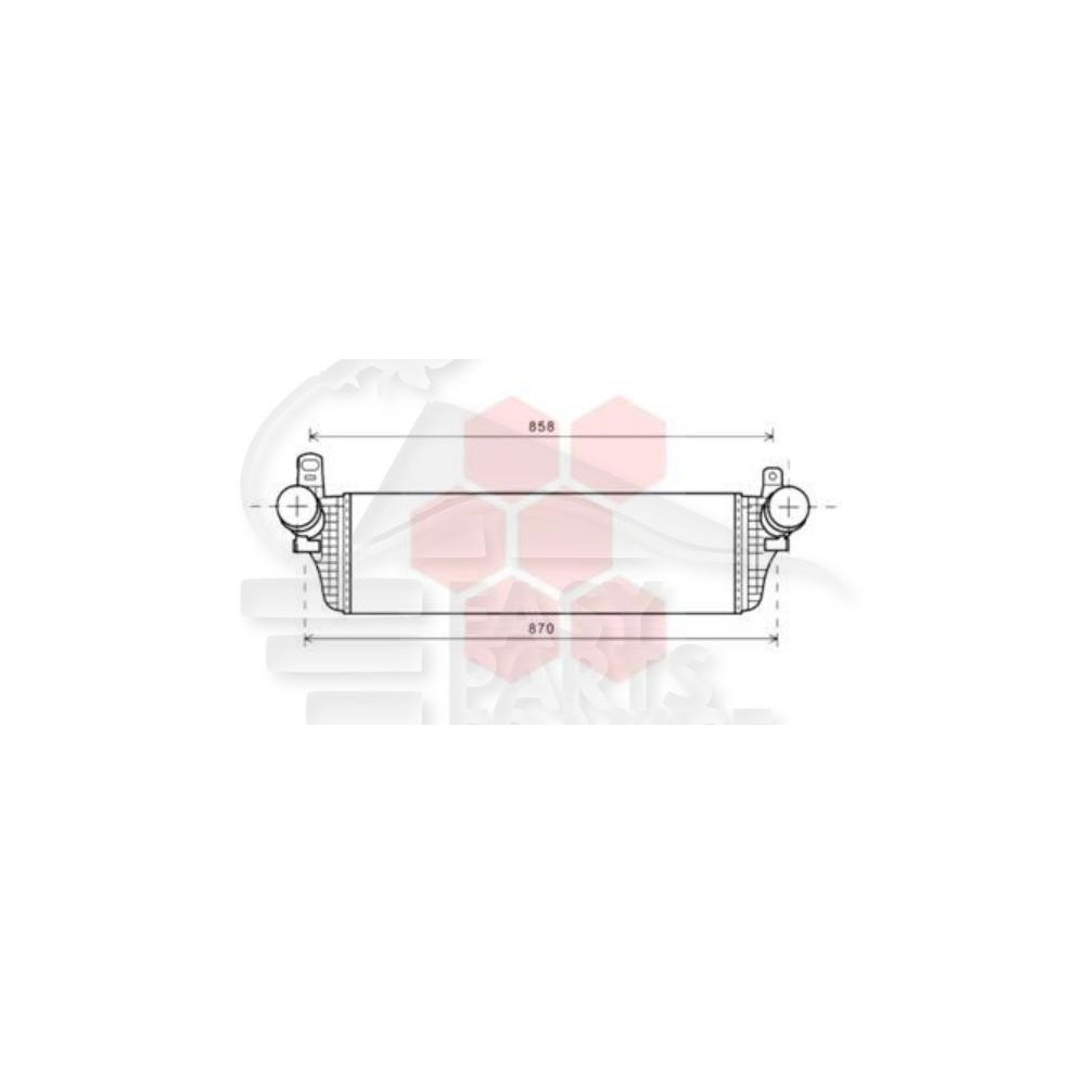 ECHANGEUR 2.0 I - 2.0 BITDI 717 X 217 X 50 pour VOLKSWAGEN TRANSPORTER