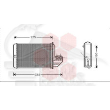 RADIATEUR DE CHAUFFAGE TOUS TYPES SANS CLIM - SAUF COMPACT 248 X 145 X 42 pour BMW S3 E36 3 PTES / COUPE
