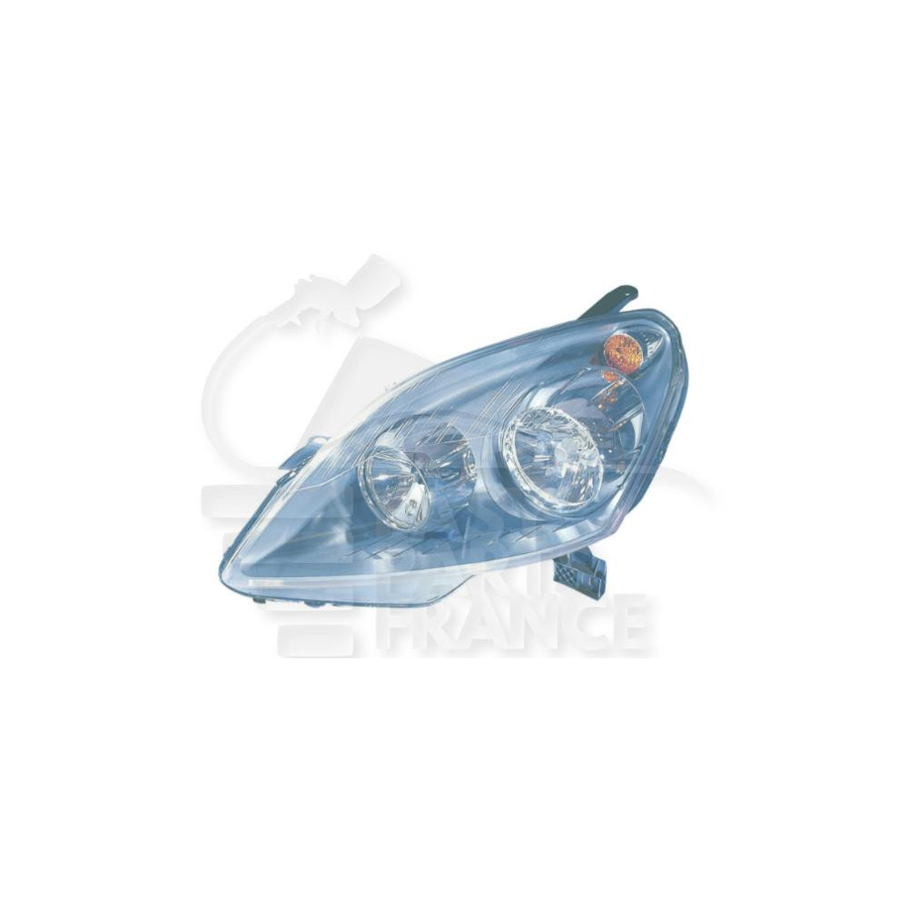 PHARE OPTIQUE GAUCHE H7+H1 ÉLECTRIQUE AVEC MOTEUR FOND NOIR pour OPEL ZAFIRA