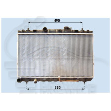 RADIATEUR TOUS TYPES BOÎTE AUTO AVEC OU SANS CLIM 375 X 700 X 20 pour HYUNDAI LANTRA / ELANTRA