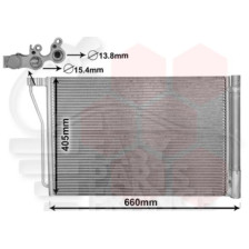 CONDENSEUR 4.4I M5 600 X 410 X 16 pour BMW S5 E60