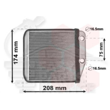RADIA DE CHAUF TT TYPES AR 160 X 163 X 27 
