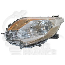 PHARE OPTIQUE GAUCHE H4 MANUEL FOND CHROME pour MITSUBISHI L200