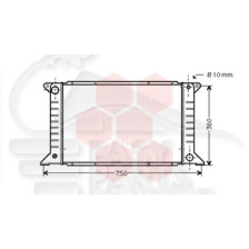 RADIATEUR 2.5 TD AVEC OU SANS CLIM 600 X 360 X 42 pour FORD TRANSIT