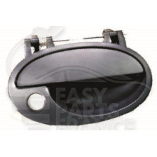 POIGNÉE PORTE EXTÉRIEUR AVANT-GAUCHE NOIRE AVEC TROU BARILLET pour OPEL MERIVA