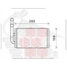 RADIA DE CHAUF TT TYPES 245 X 150 X 34 