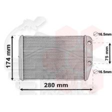 RADIA DE CHAUF TT TYPES AV 230 X 163 X 27 