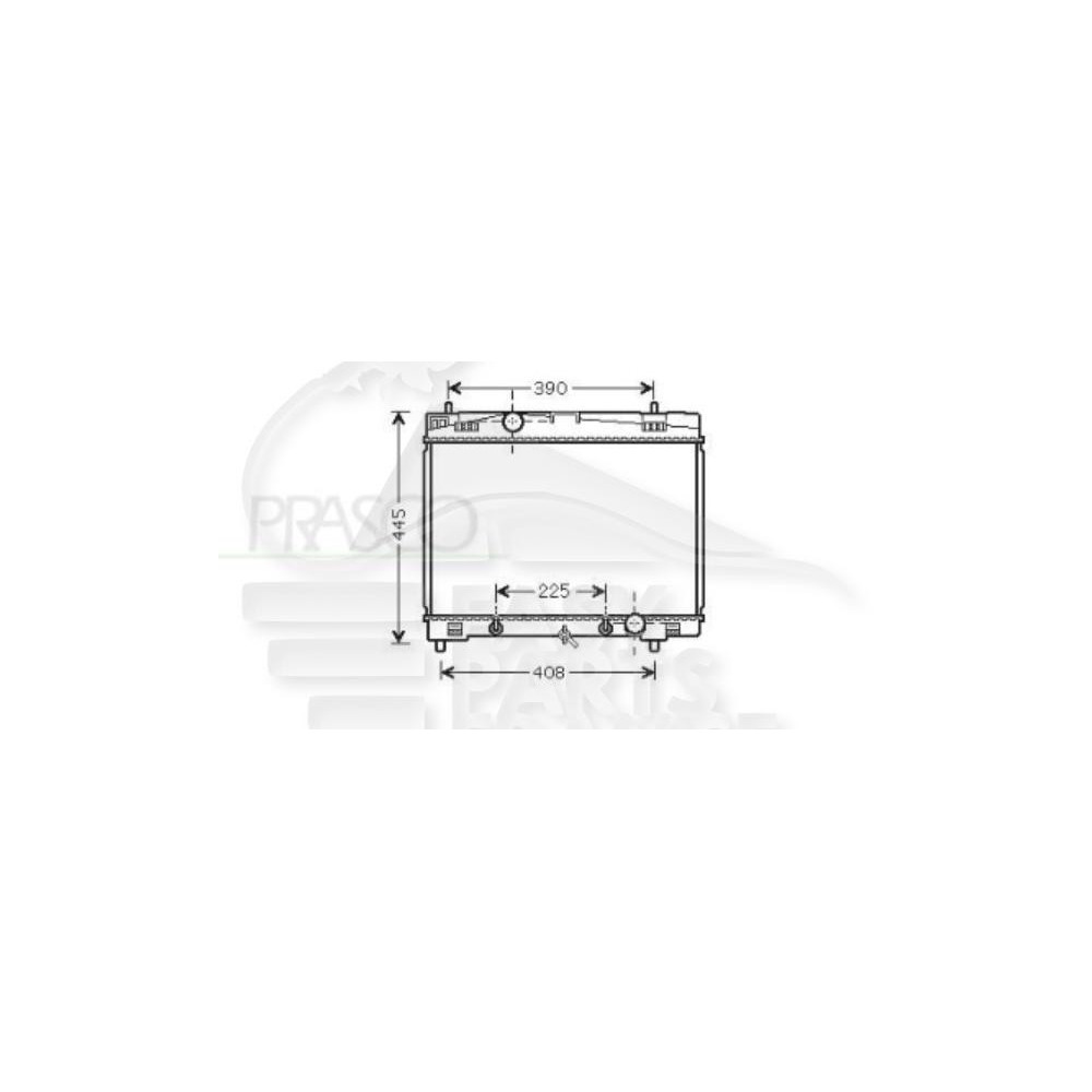RADIATEUR 1.5 BOÎTE AUTO AVEC OU SANS CLIM pour TOYOTA YARIS