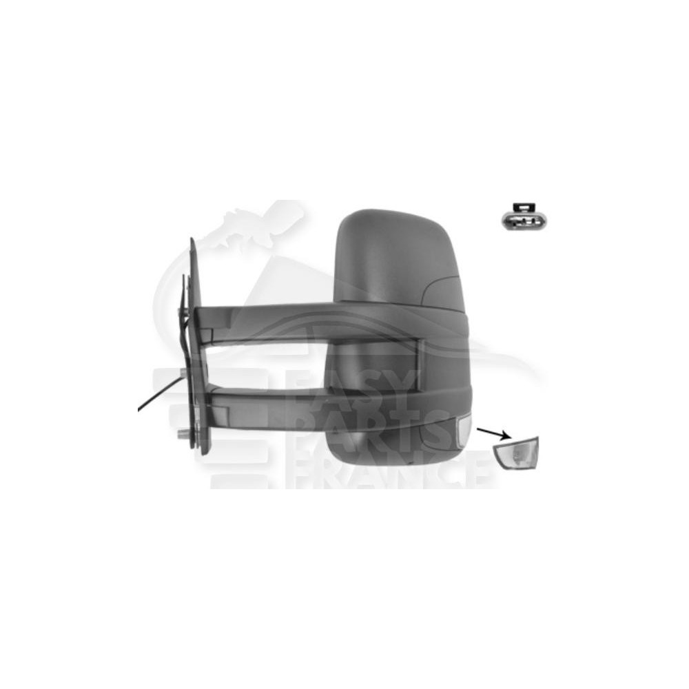 RÉTROVISEUR GAUCHE MANUEL BRAS LONG AVEC FEU pour IVECO DAILY