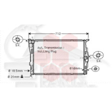 RADIATEUR ESSENCE 316I KW90 - 318I 2.0I KW105/KW125 325/330 I - 600 X 460 X 30 pour BMW S3 E90
