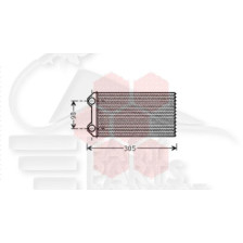 RADIATEUR DE CHAUFFAGE TOUS TYPES MODÈLE VALEO 265 X 149 X 0 pour RENAULT TRAFIC