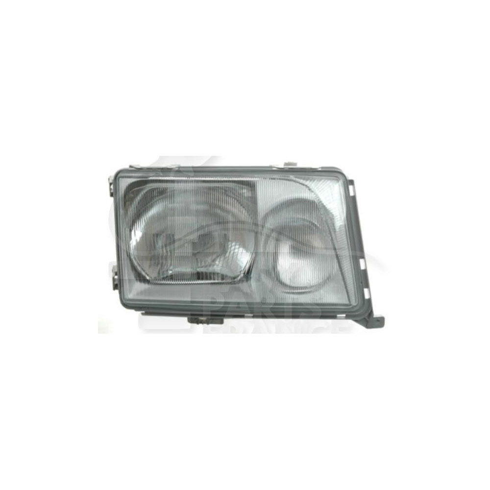 PHARE OPTIQUE DROIT H4+H3 REG PNEUMATIQUE - 07/93 → pour MERCEDES CLASSE E - W124