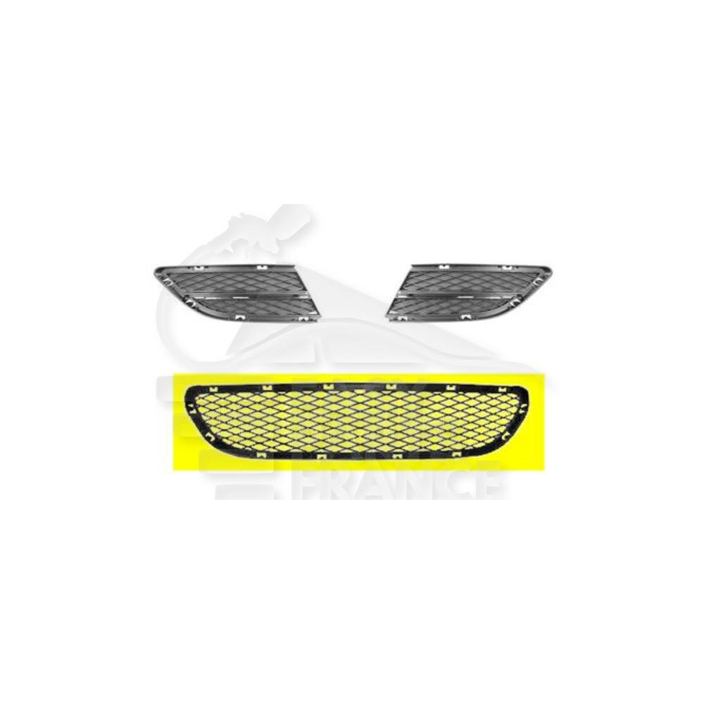 GRILLE CENTRALE DE PARE-CHOC AVANT NOIRE pour BMW S3 E90