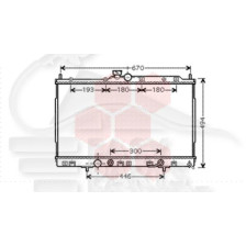 RADIATEUR 2.4 16 V BOÎTE AUTO AVEC OU SANS CLIM pour MITSUBISHI OUTLANDER