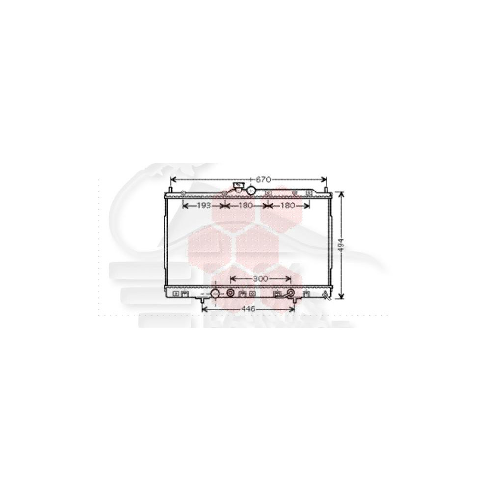 RADIATEUR 2.4 16 V BOÎTE AUTO AVEC OU SANS CLIM pour MITSUBISHI OUTLANDER