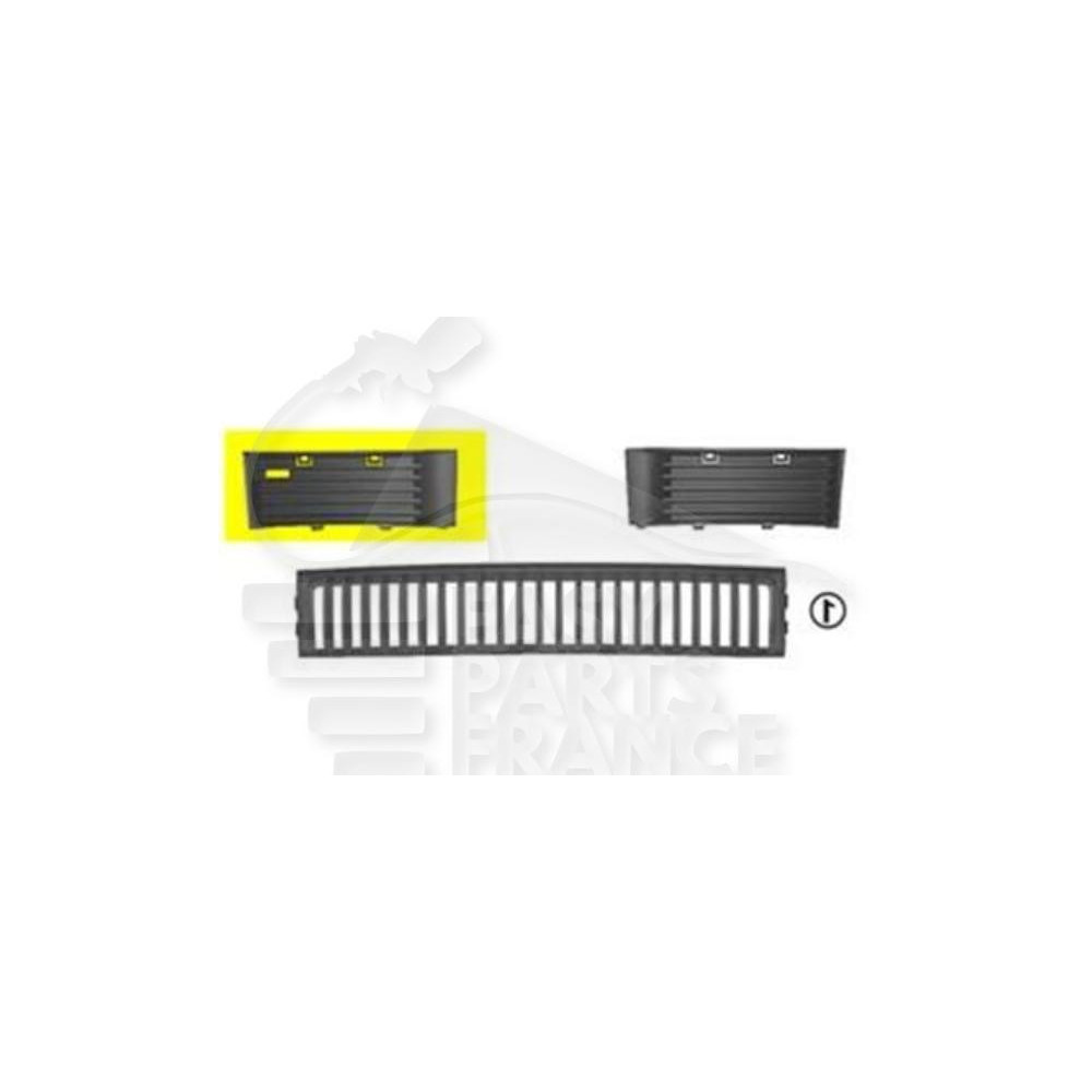 GRILLE DE PARE-CHOC AVANT-DROIT NOIRE pour SKODA FABIA