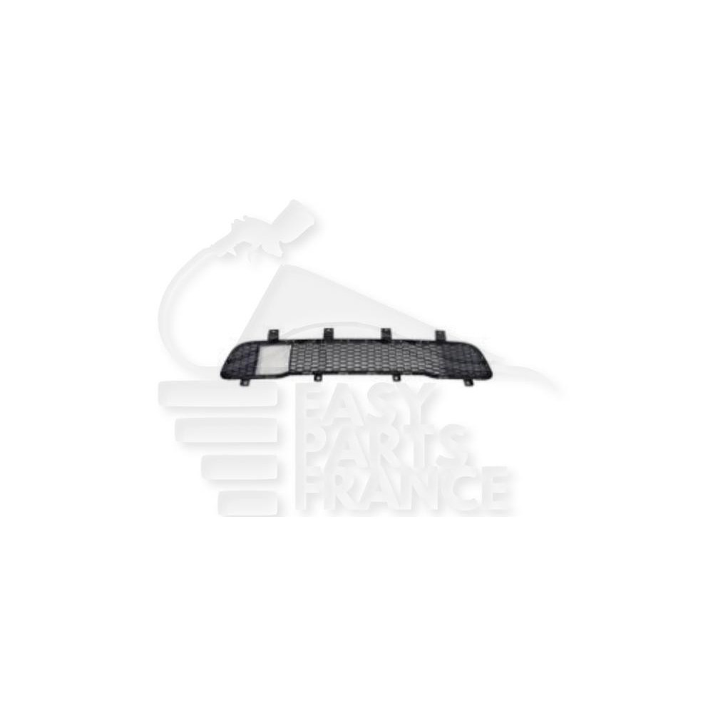 GRILLE DE PARE-CHOC AVANT CENTRALE INFÉRIEUR NOIRE AVEC EMPLACEMENT REGULATEUR DE VITESSE pour JEEP COMPAS