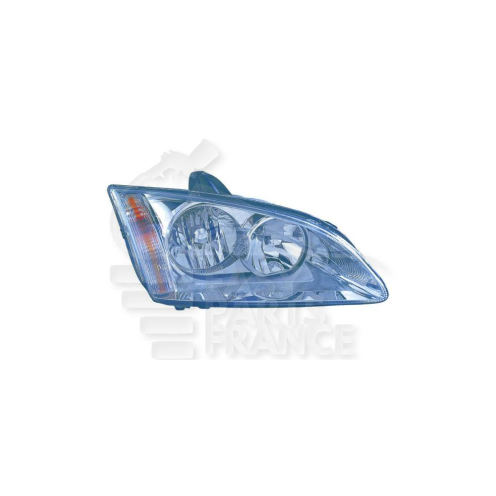 PHARE OPTIQUE DROIT H1+H7 ÉLECTRIQUE SANS MOTEUR FOND CHROME pour FORD FOCUS