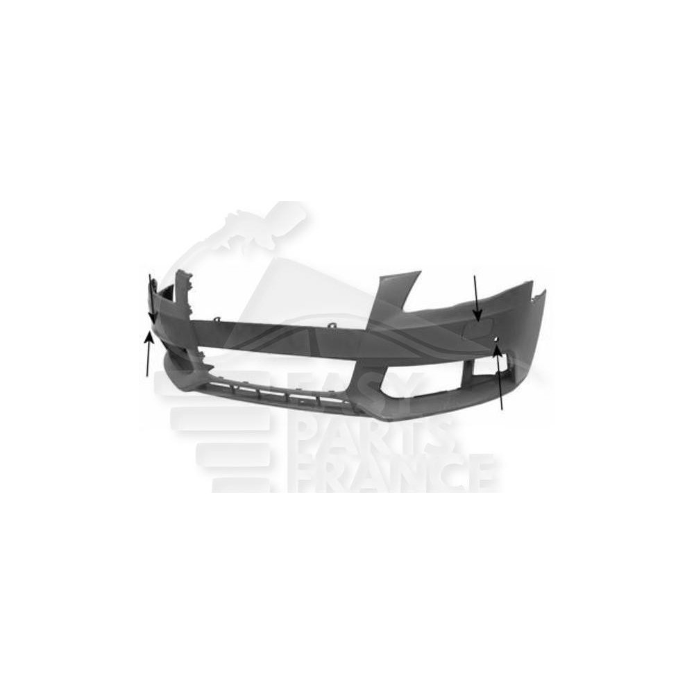 PARE-CHOC AVANT A PEINDRE AVEC PACKCONTROL - AVEC LAVE PHARE pour AUDI A4