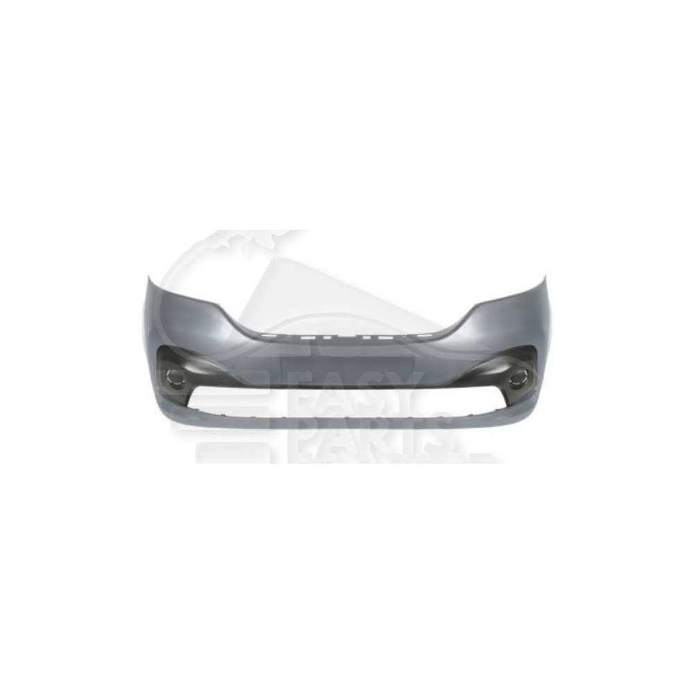 PARE-CHOC AVANT A PEINDRE AVEC MOULURE  et  KIT SUPPORTS ANTI-BROUILLARD  et  CACHE CROCHET pour RENAULT TRAFIC