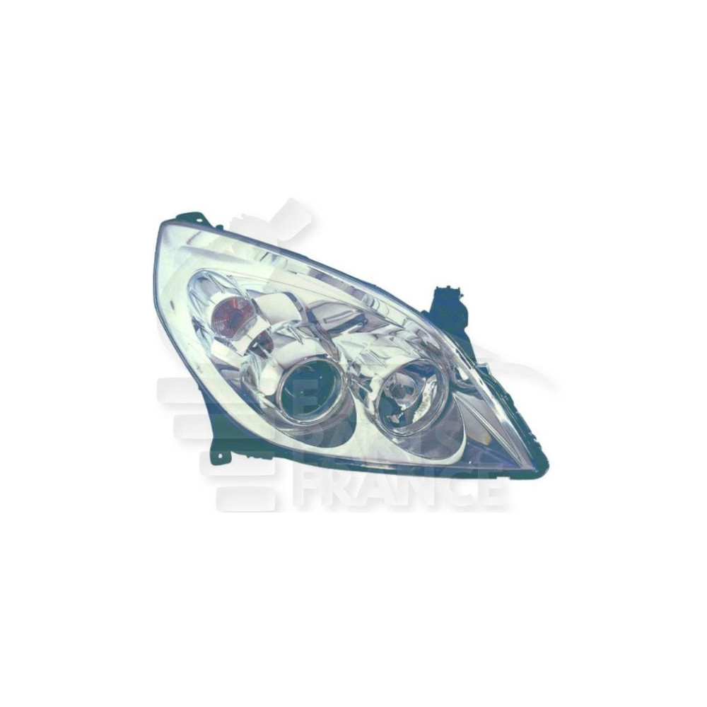 PHARE OPTIQUE DROIT H7+H1 ÉLECTRIQUE SANS MOTEUR FOND CHROME pour OPEL VECTRA
