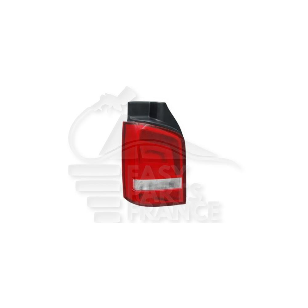 FEU ARRIÈRE-GAUCHE ROUGE/BLANC - 1 PORTE pour VOLKSWAGEN TRANSPORTER