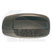 POIGNÉE PORTE EXTÉRIEUR LATÉRAL NOIRE SANS TROU BARILLET pour OPEL VIVARO