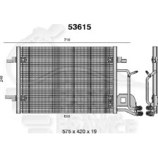 CONDENSEUR TOUS TYPES - 09/97 → - 565 X 420 X 20 pour VOLKSWAGEN PASSAT